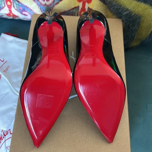 Christian Louboutin So Kate 120 pumps - Patent leather, Psychic Black, size 40.5 - Picture 3 of 9